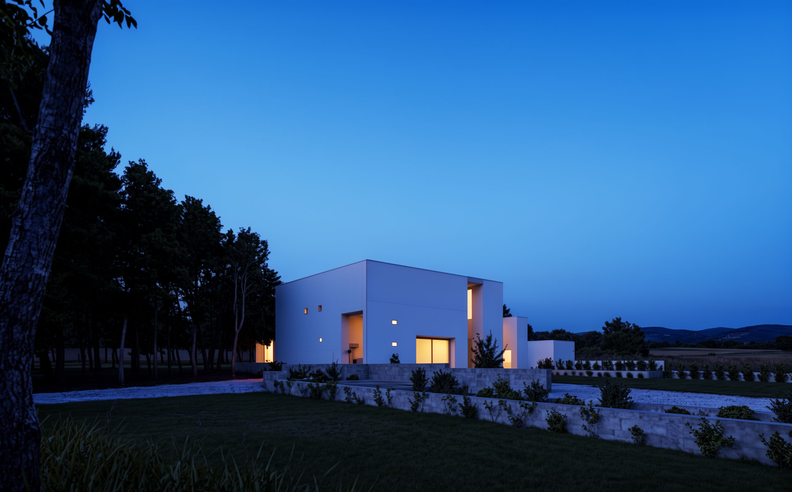 Obra de arquitectura Taller CAC — Noche