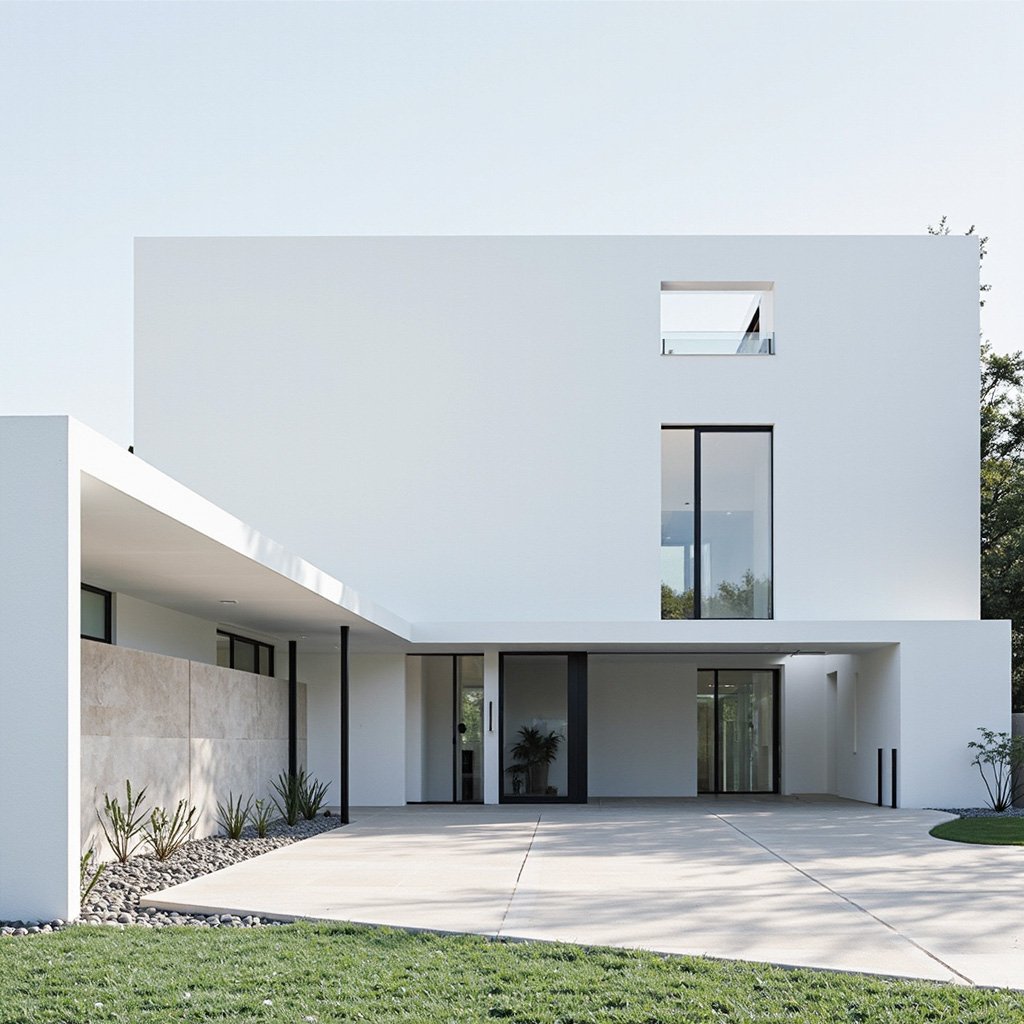 Fachada vivienda del lago